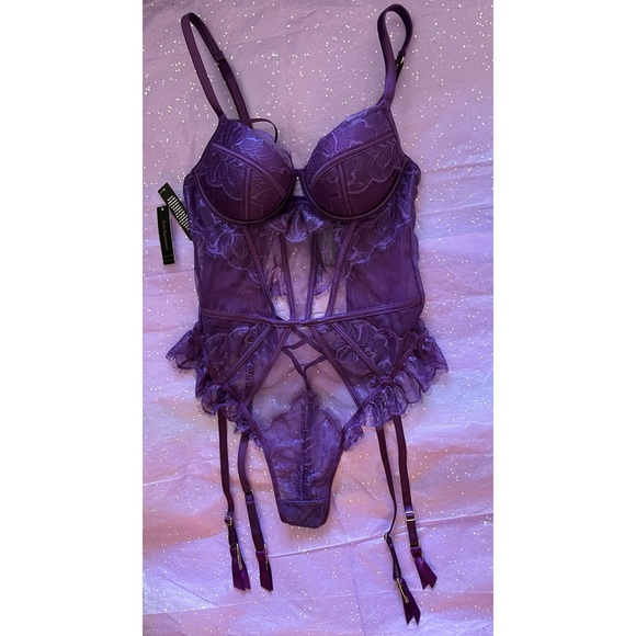 Ann Summers | NWT | the Understated Underwire Thong Teddy with Garter Straps - Picture 3 of 15